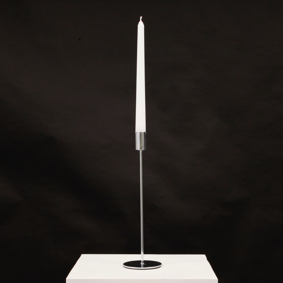 Taper Candle Holders - Silver (28cm)