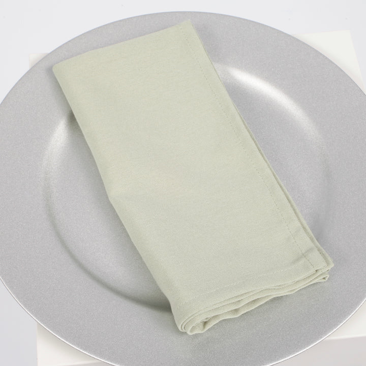 SPUN POLY Napkins - Sage (50x50cm) unfolded