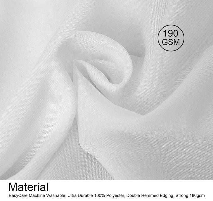 Square Polyester Tablecloth Material 190gsm 