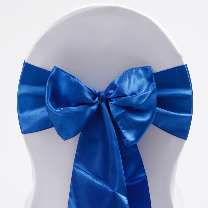 Satin Chair Sashes - Royal Blue