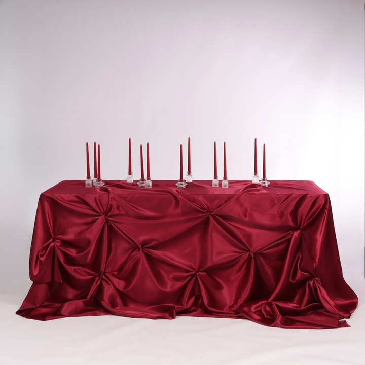 Satin Rectangle Tablecloth - Burgundy (220x330cm)