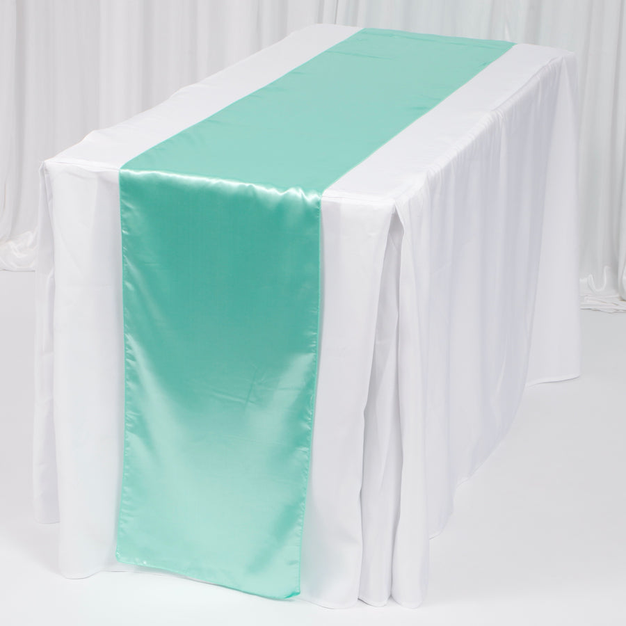 Satin Table Runners - Mint