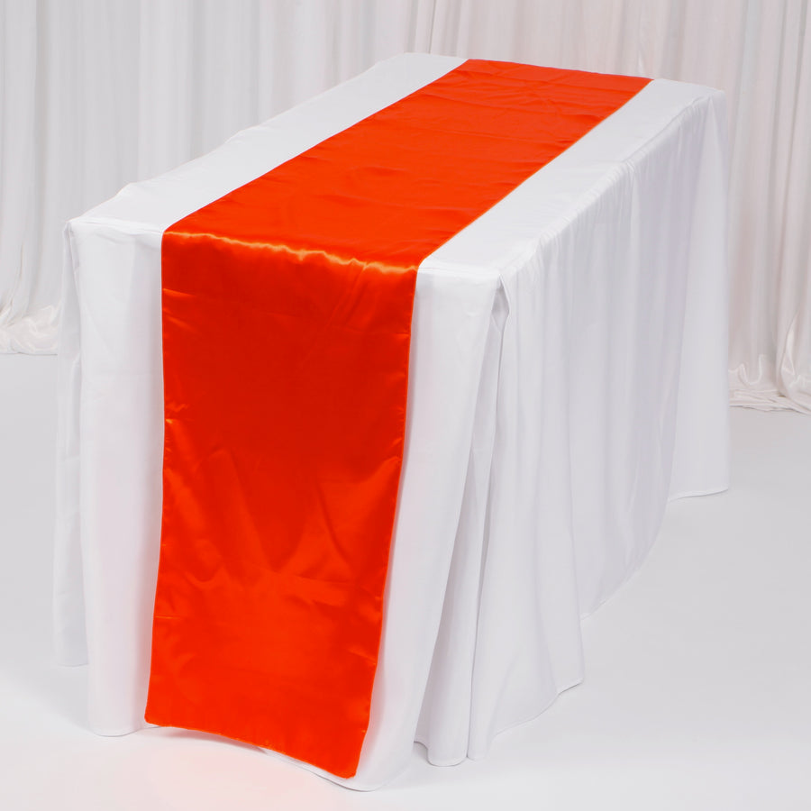 Satin Table Runners - Orange