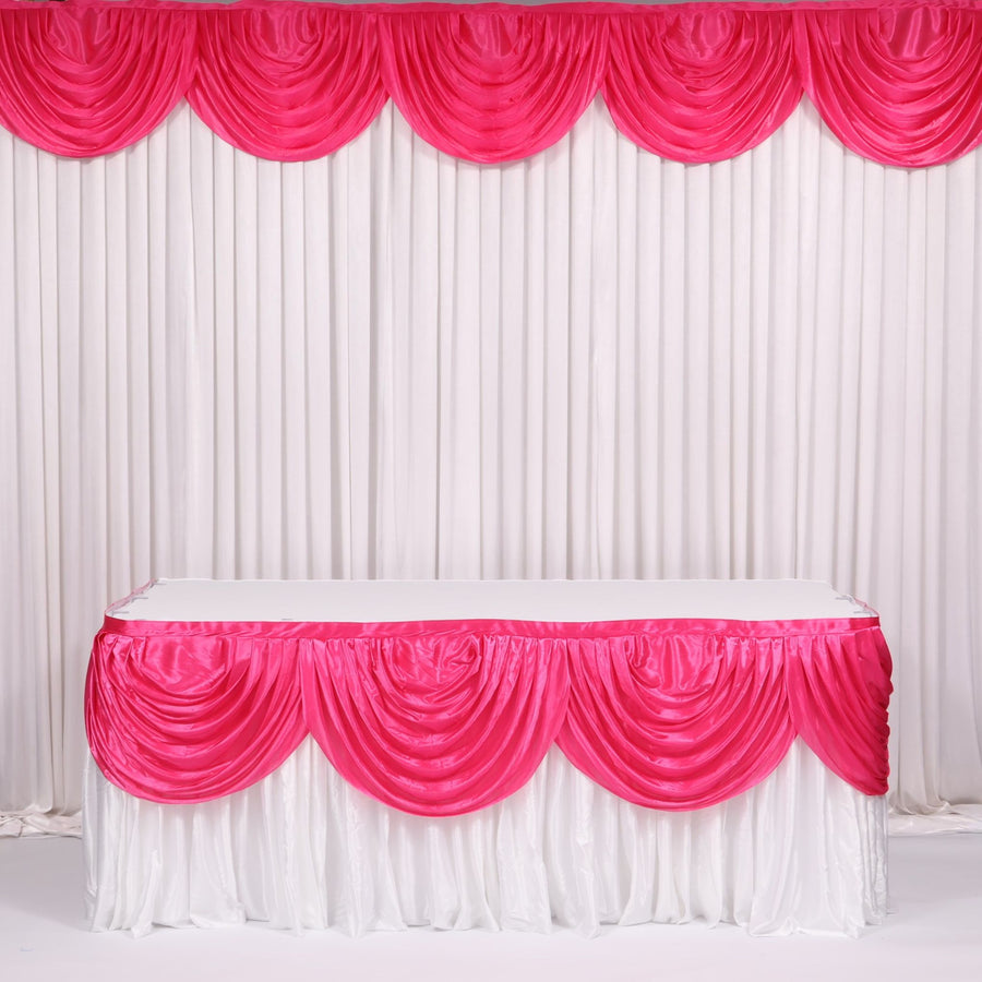 Ice Silk Satin Swag  - Hot Pink (3m)