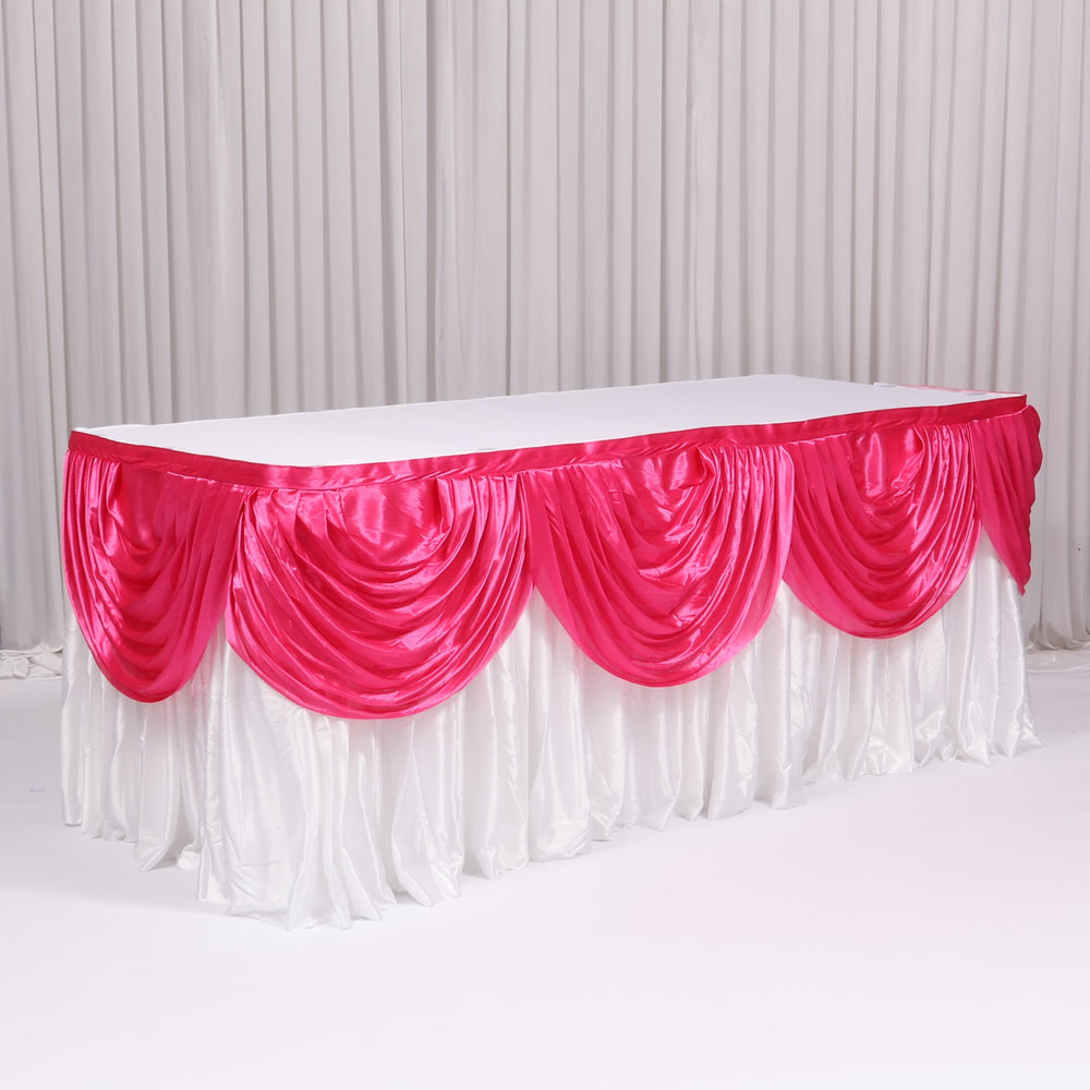 Ice Silk Satin Swag  - Hot Pink (3m)