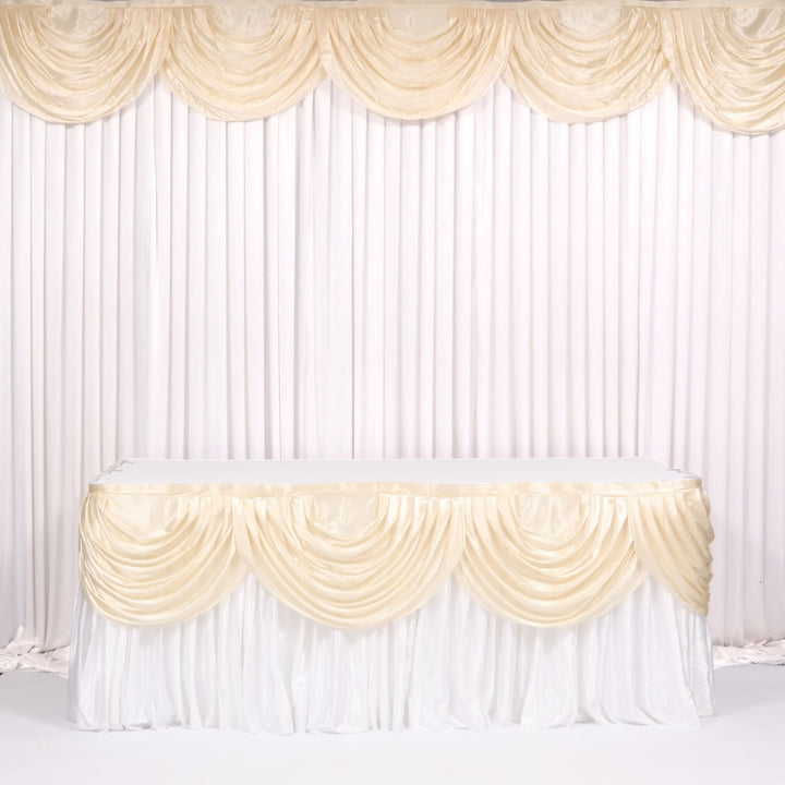 Ice Silk Satin Swag  - Ivory (3m)