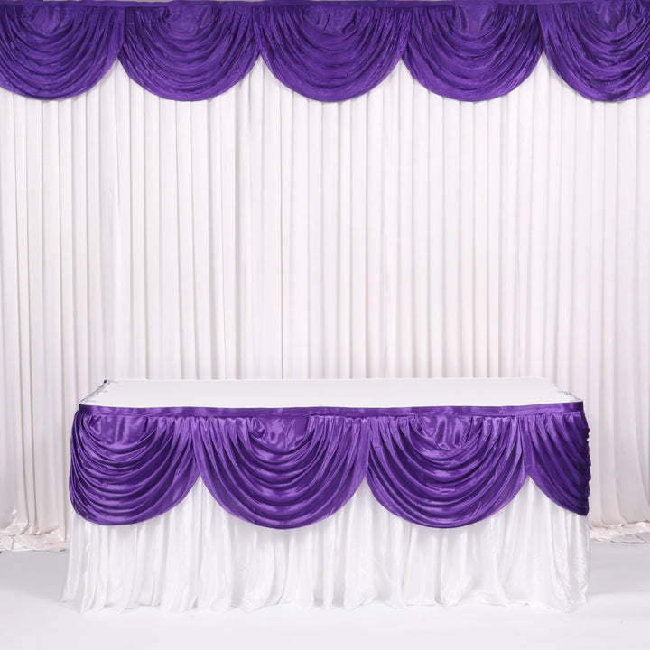 Ice Silk Satin Swag  - Purple (3m)