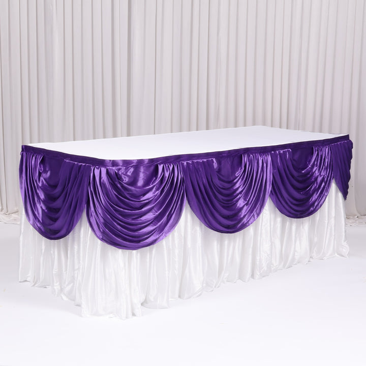 Ice Silk Satin Swag  - Purple (3m)