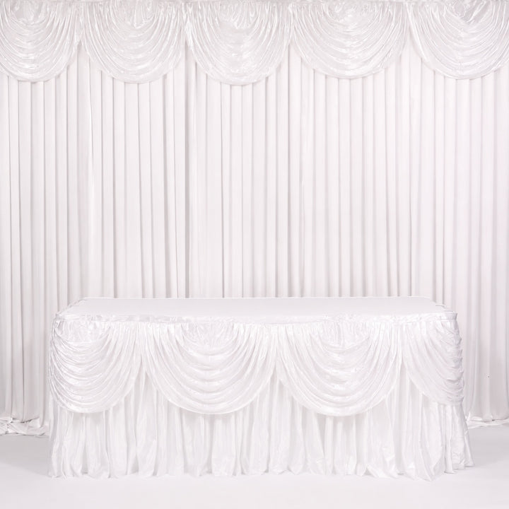 Ice Silk Satin Swag - White (3m)