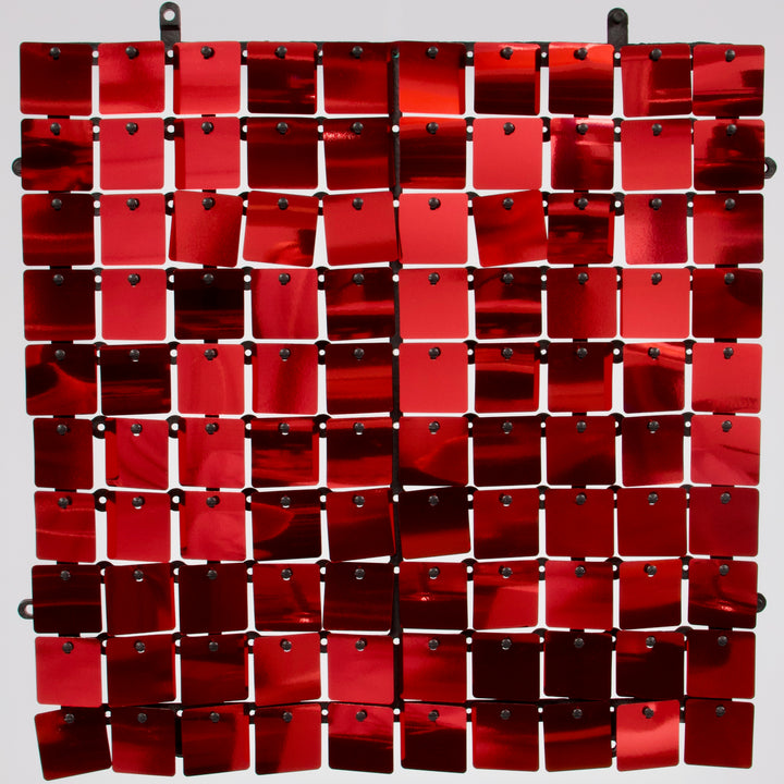 Sequin Shimmer Wall Backdrop Panels - Red
