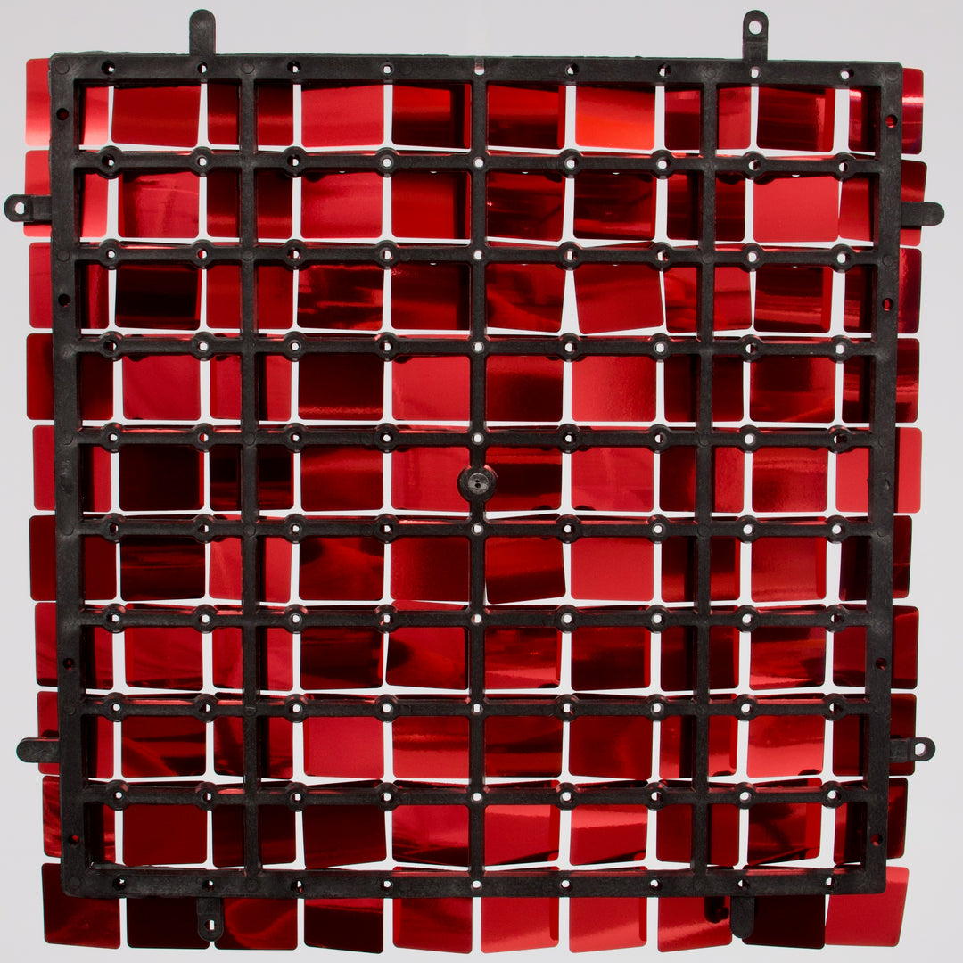 Sequin Shimmer Wall Backdrop Panels - Red