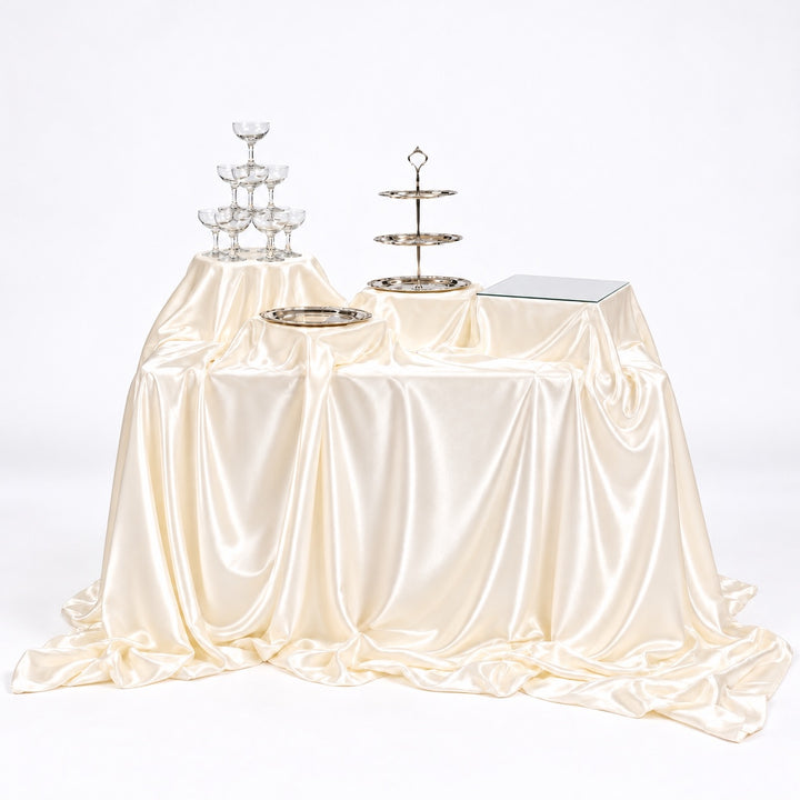 Round Table Riser - White