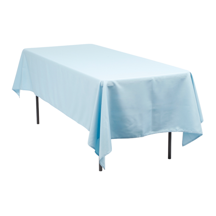 Light Blue Rectangle Tablecloth (153x259cm)