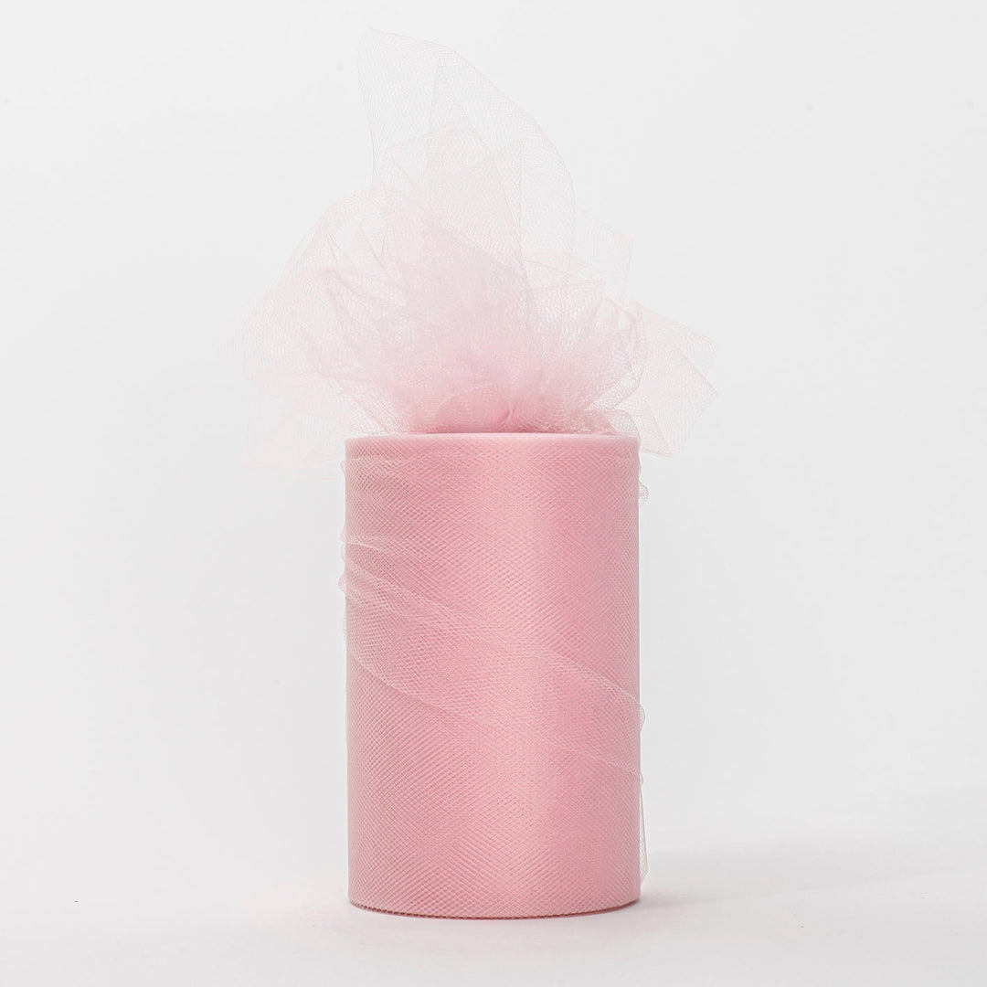 CLEARANCE Medium Soft Tulle Fabric Roll - Blush (15cmx91m)