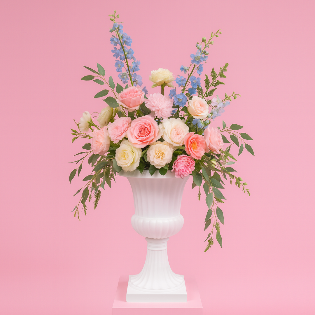 Trumpet Urn Centrepiece Vase  (50cmH)