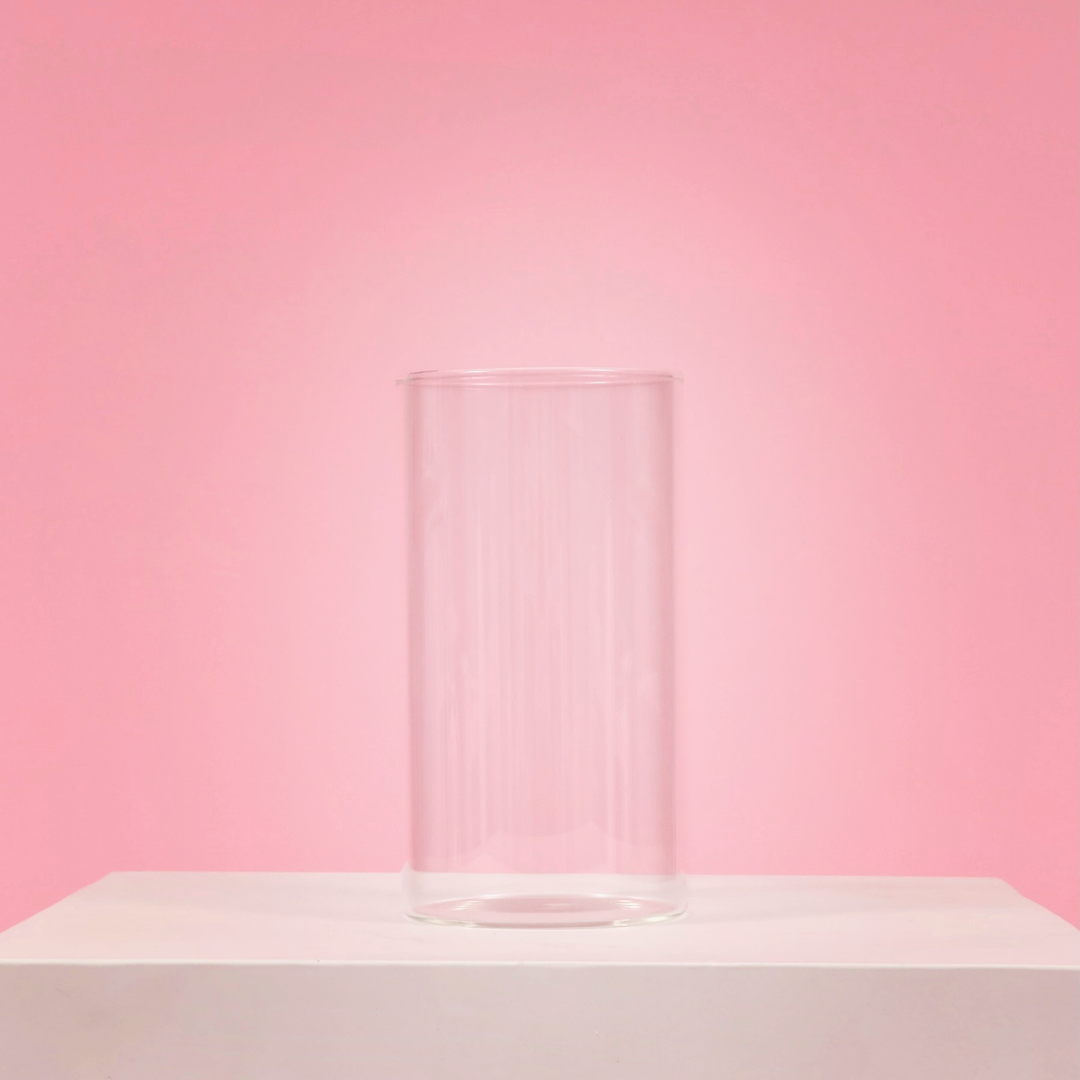 Glass Cylinder Vase (8x15cm)