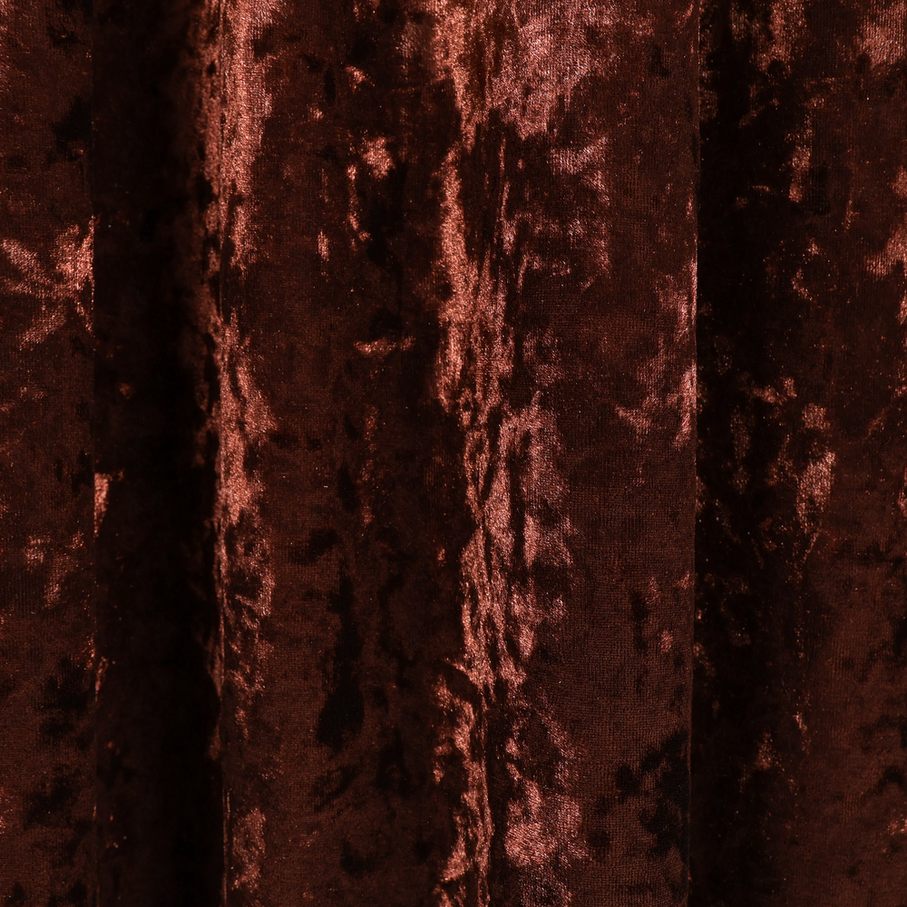 Velvet Backdrop Curtain - Chocolate Brown (3x3m) close up