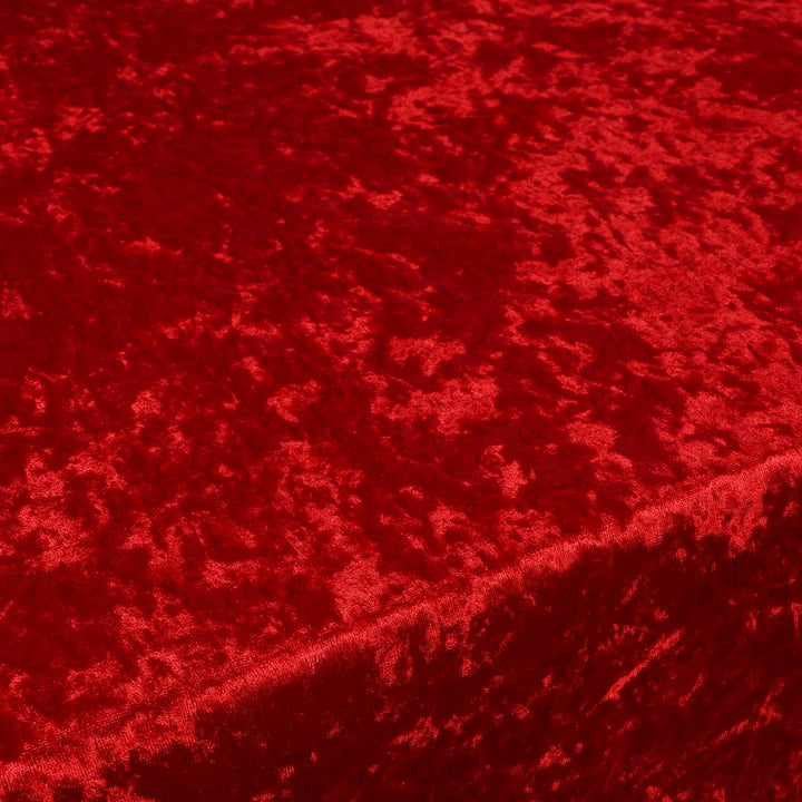 Velvet Rectangle Tablecloth - Red (153x259cm) close up 2