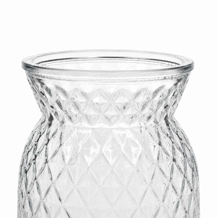 Vintage Bud / Posey Glass Vase - Clear (11.5x16cm) Close Up