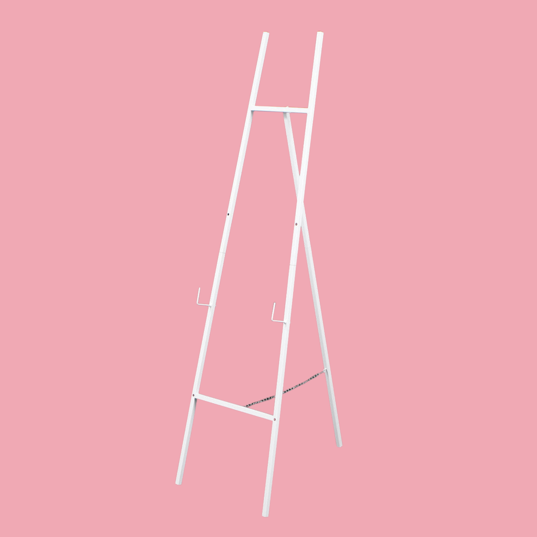 Height Adjustable Metal Wedding Easel - White (155cm)
