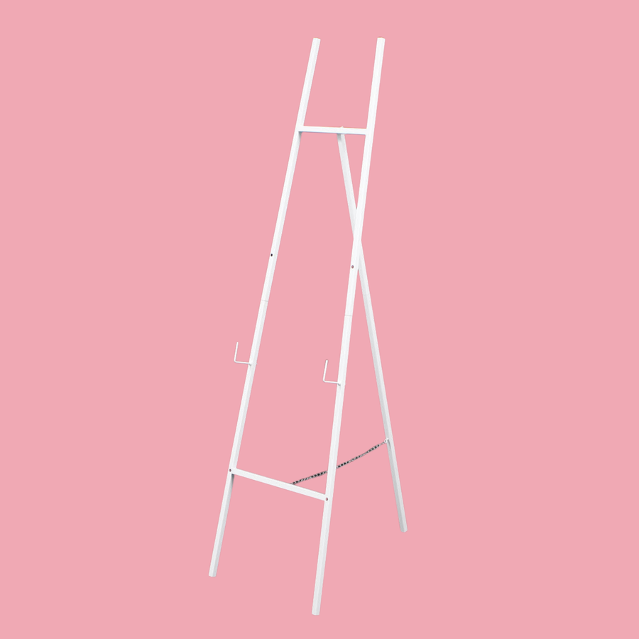 Height Adjustable Metal Wedding Easel - White (155cm)