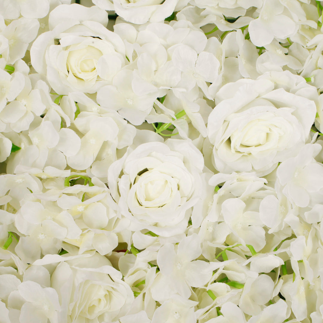 Flower Wall - Rose & Hydrangea (White)