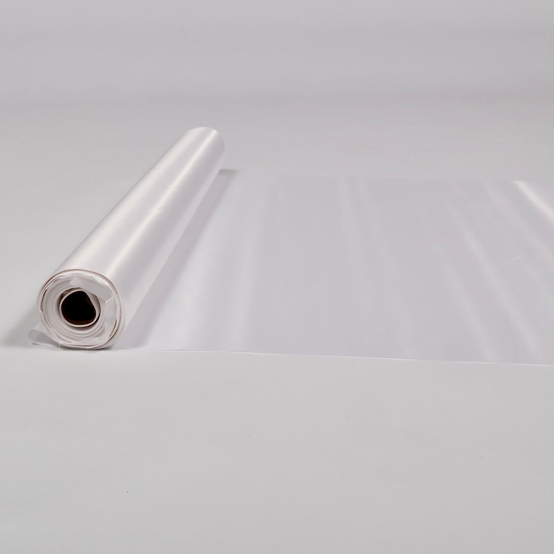 WHITE SATIN FABRIC ROLL CLOSEUP 2