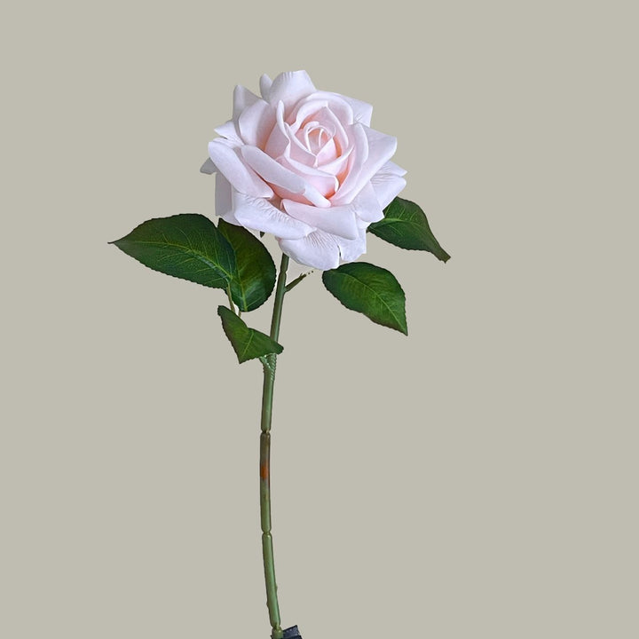 Artificial Rose Blossomed Stem - Light Pink single stem