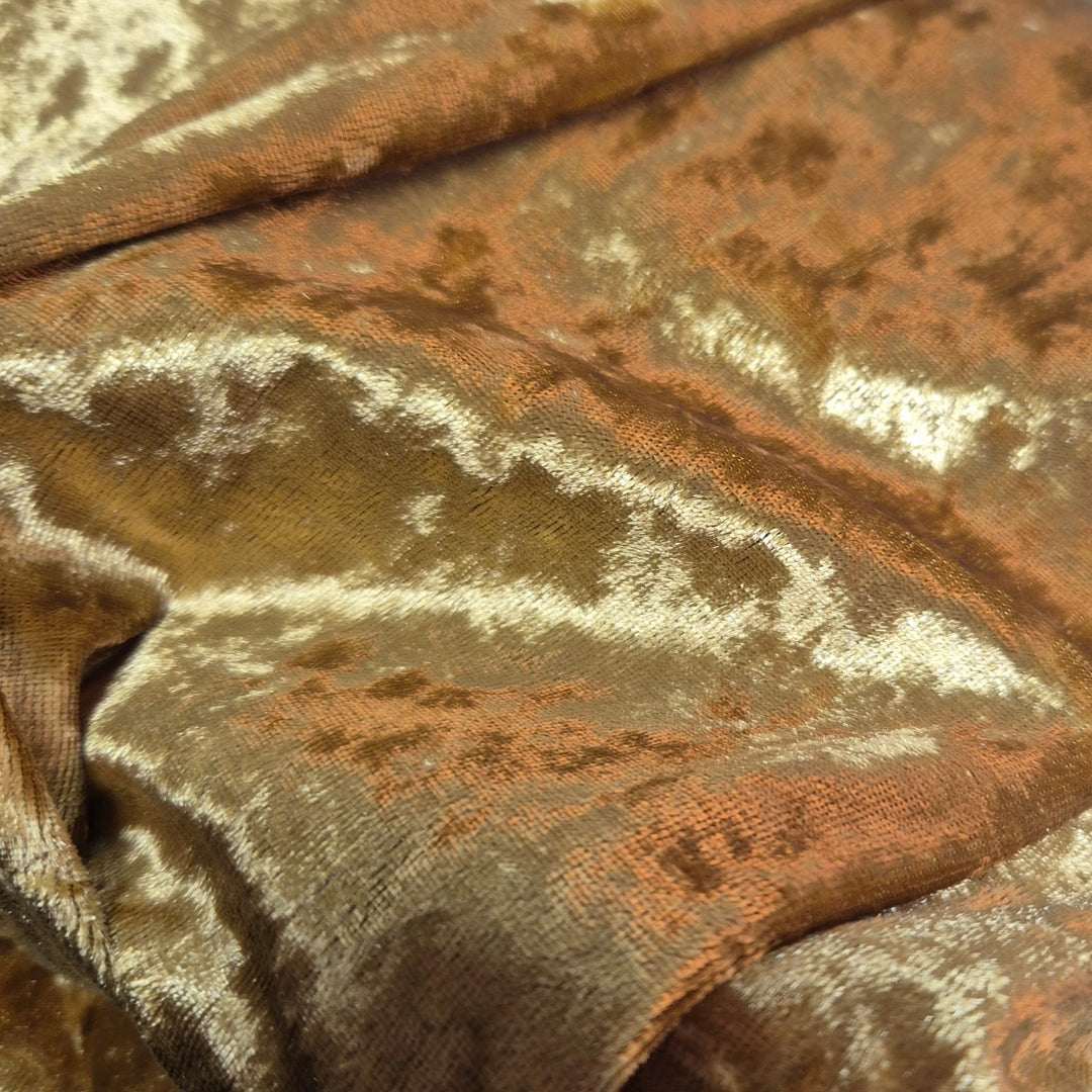 CLEARANCE Velvet Rectangle Tablecloth - Gold (153x259cm)