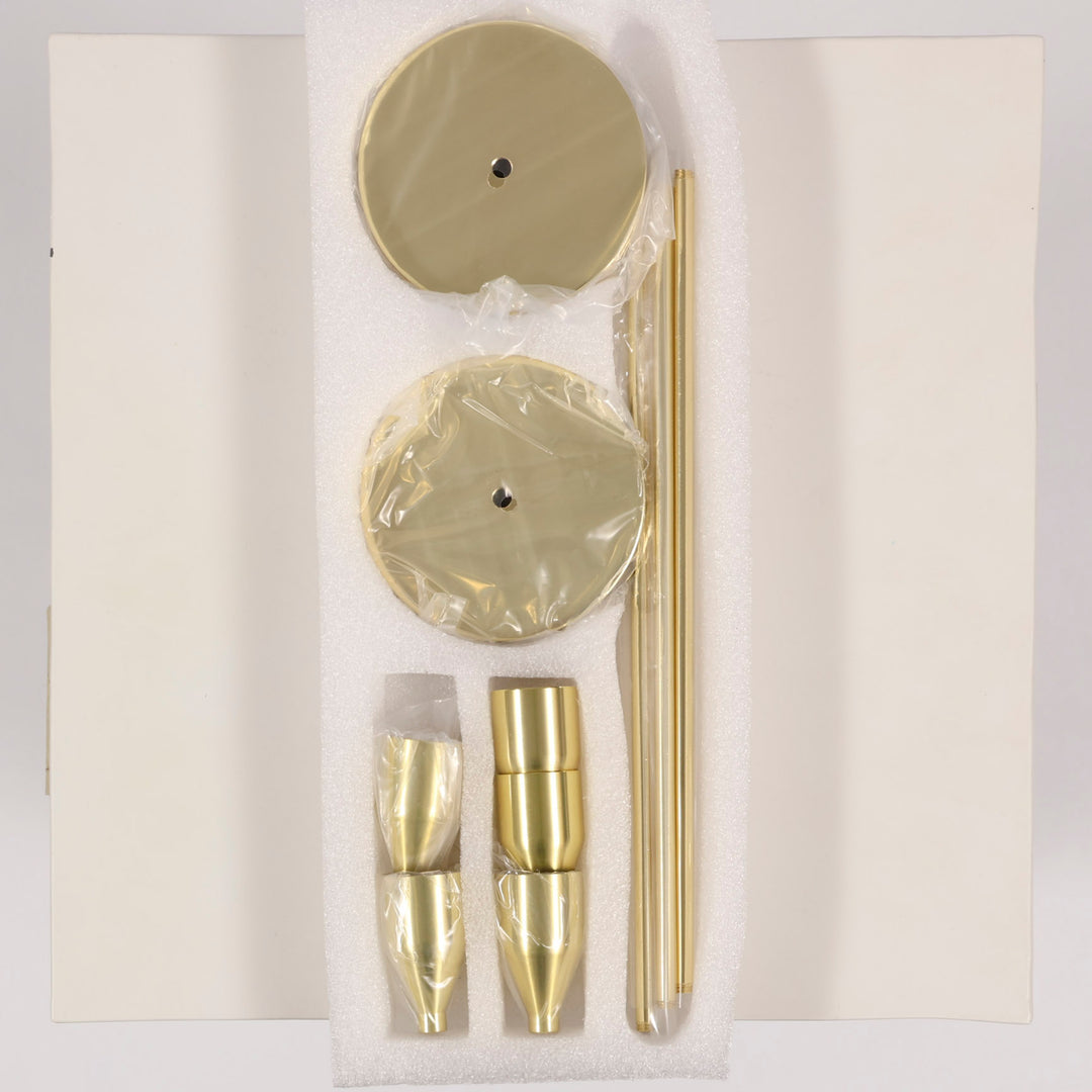 Taper Candle Holders Classic Flared Style - Gold (33cm)