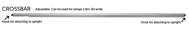 Backdrop Stand Extension - Additional 3m Width (Pipe & Drape)