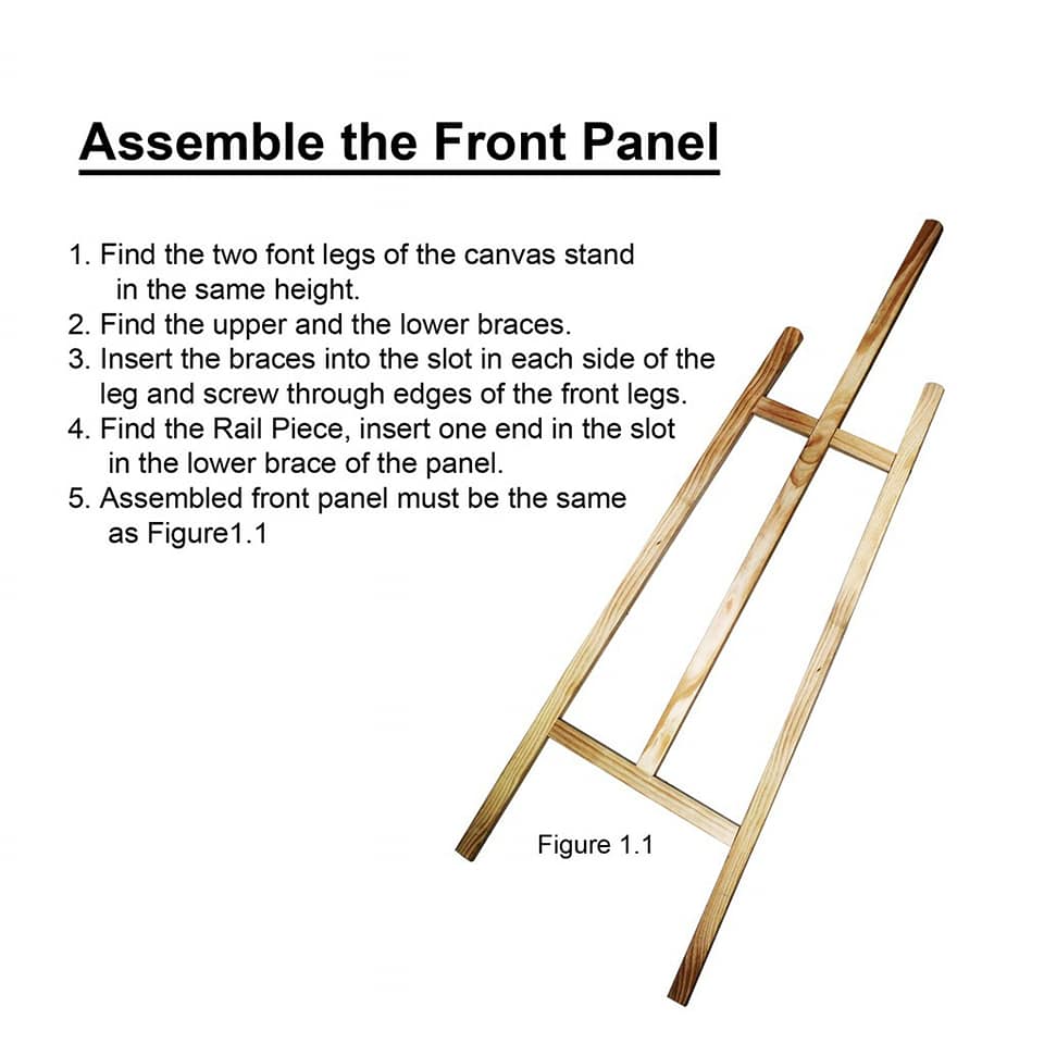 Wood Stain Colour Timber Wedding Easel - (150cm)