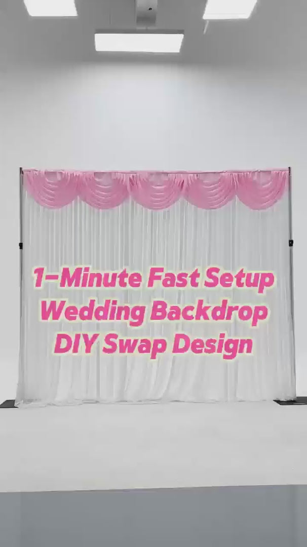 Cube Frame Stand Set - Deluxe - Pipe and Drape (3x3x3m)