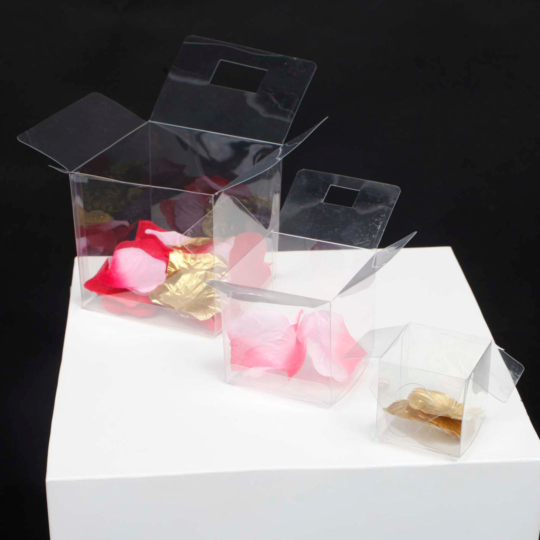 Favour Bomboniere Box - Clear 5cm all sizes