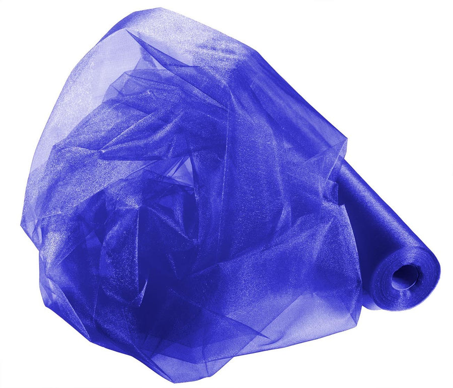 Organza Fabric Roll - Royal Blue