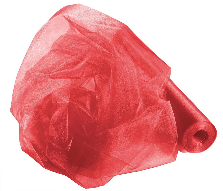 Organza Fabric Roll - Red