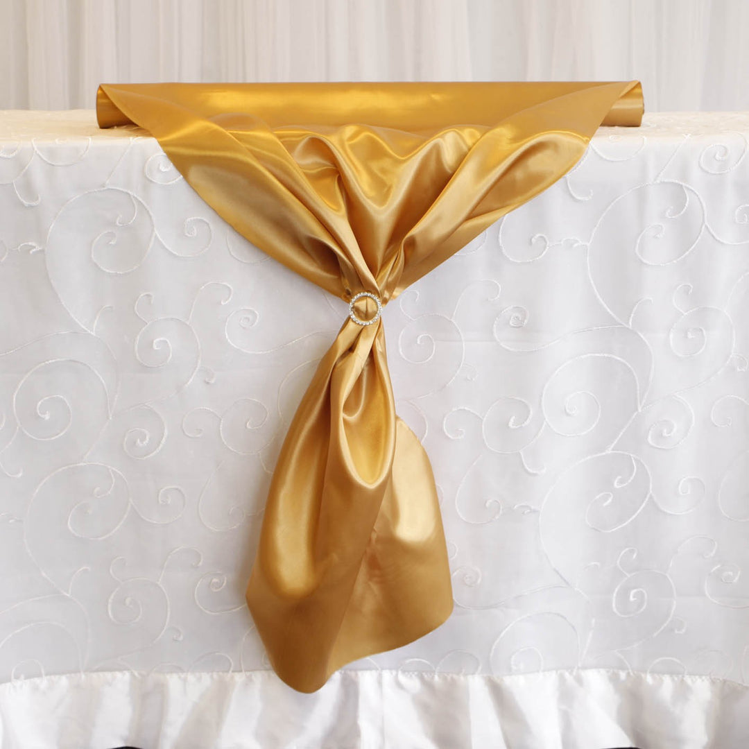 CLEARANCE Satin Fabric Roll - Gold