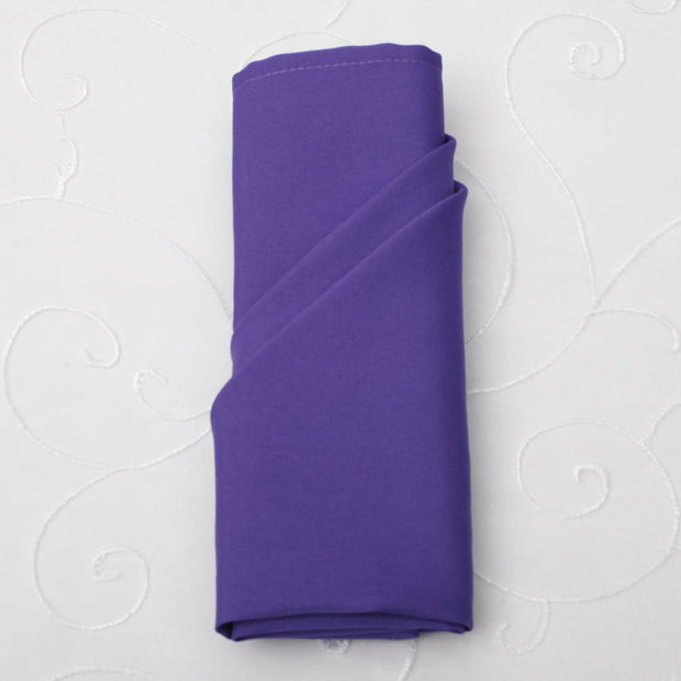 Cloth Napkins - Purple (50x50cm) with a lovely fold style