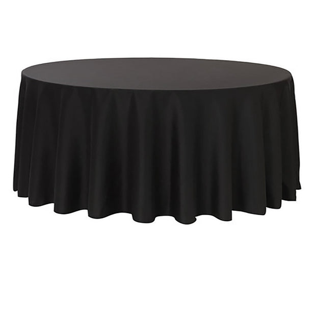Black Round Tablecloth (260cm)