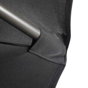 Black Lycra Fitted Tablecloth (6ft) Elastic Pockets