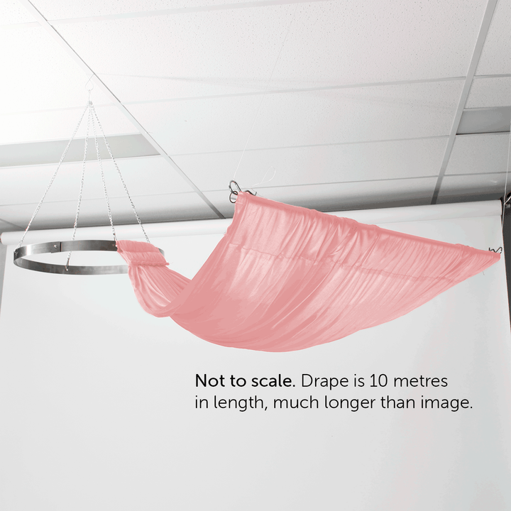 Ceiling Drape Ice Silk Satin - Blush - 10m