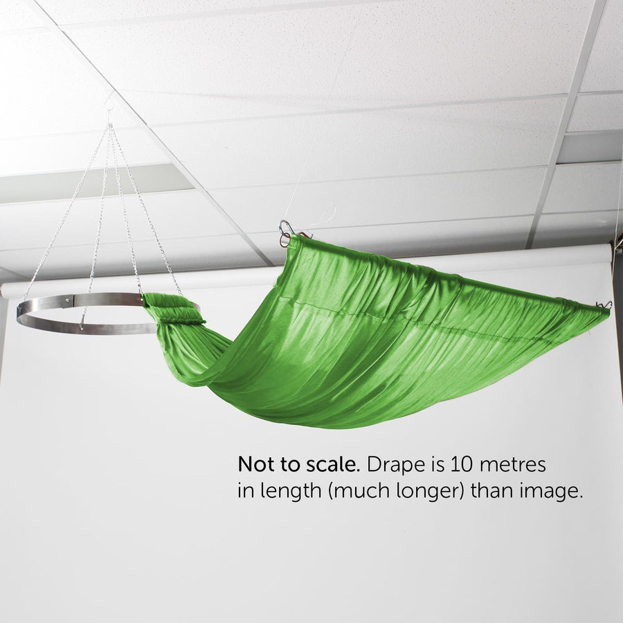 Ceiling Drape Ice Silk - Jade - 10m