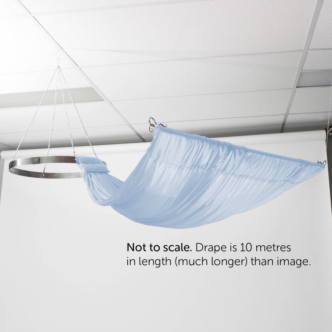 Ceiling Drape Ice Silk - Light Blue - 10m