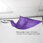 Ceiling Drape Ice Silk - Purple - 10m