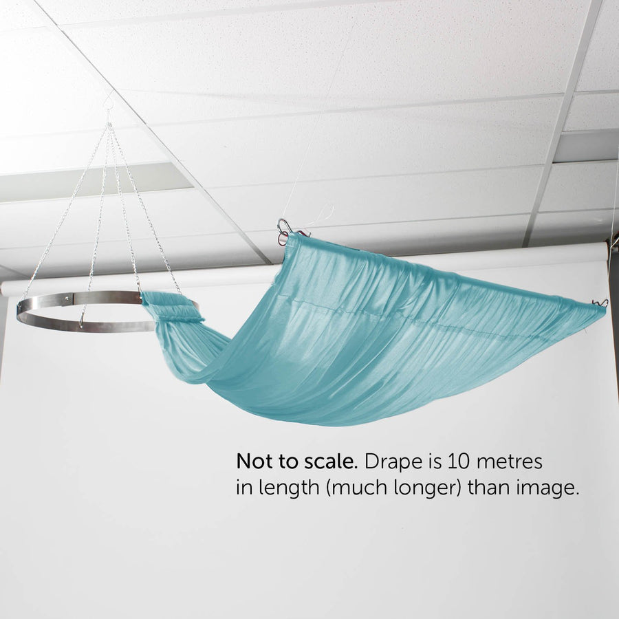 Ceiling Drape Ice Silk - Turquoise - 10m