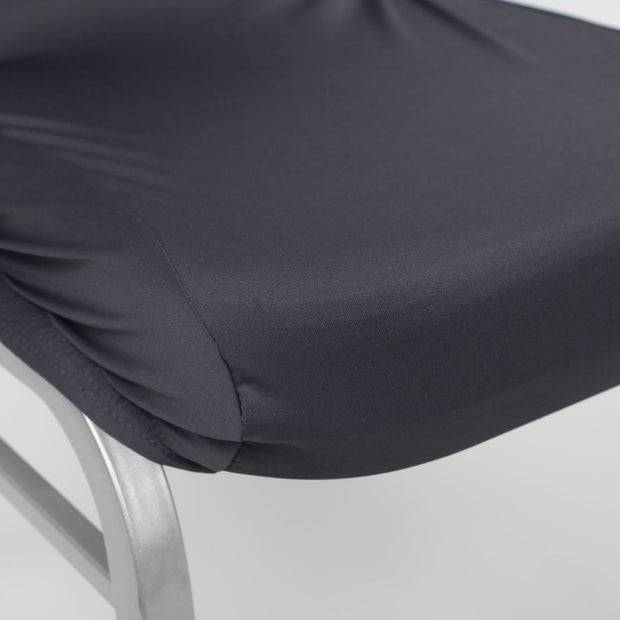Lycra Chair Covers (Toppers) - Dark Grey Seat