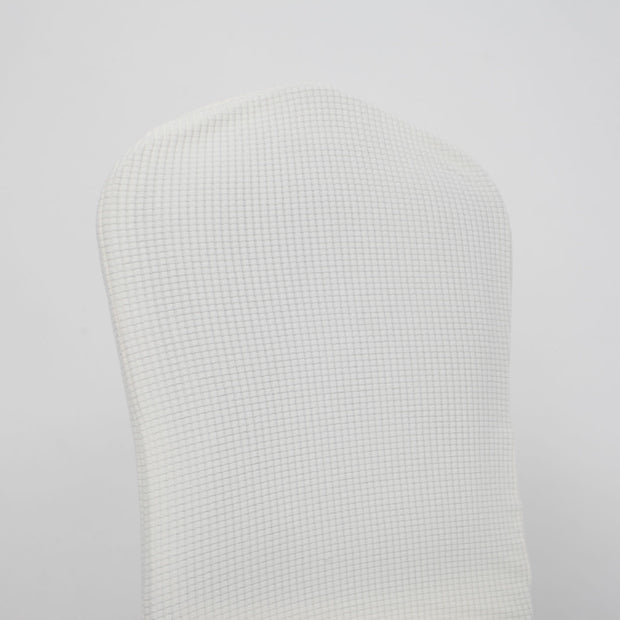 Lycra Chair Covers (Toppers) - Jacquard White Back