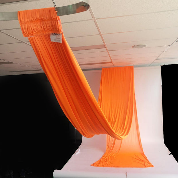 Ceiling Drape Ice Silk - Ivory - 10m View Of Length