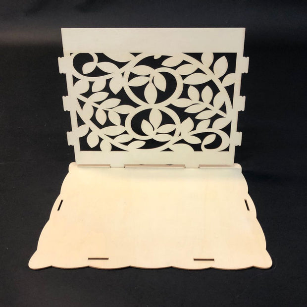 Floral wishing well card box assembly 1