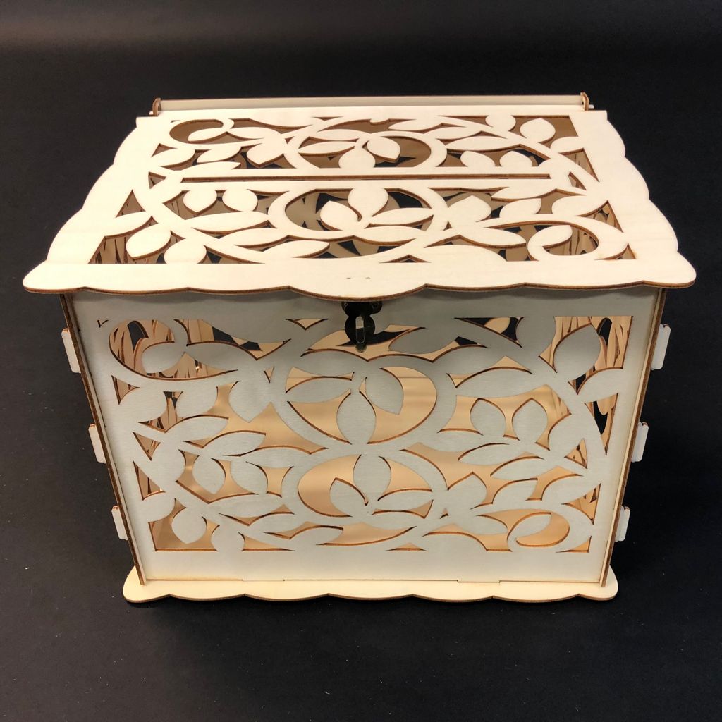 Wishing Well Wedding Card Box - Floral